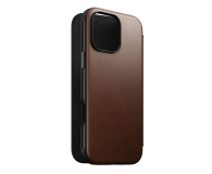 Nomad Modern Leather Folio do iPhone 16 Pro brown - 1288737 - zdjęcie 2